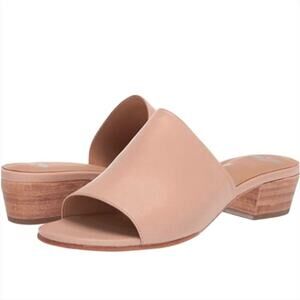 NEW Fortress of Inca Rachel Leather Slides Sandals Open Toe Mules Blush 39